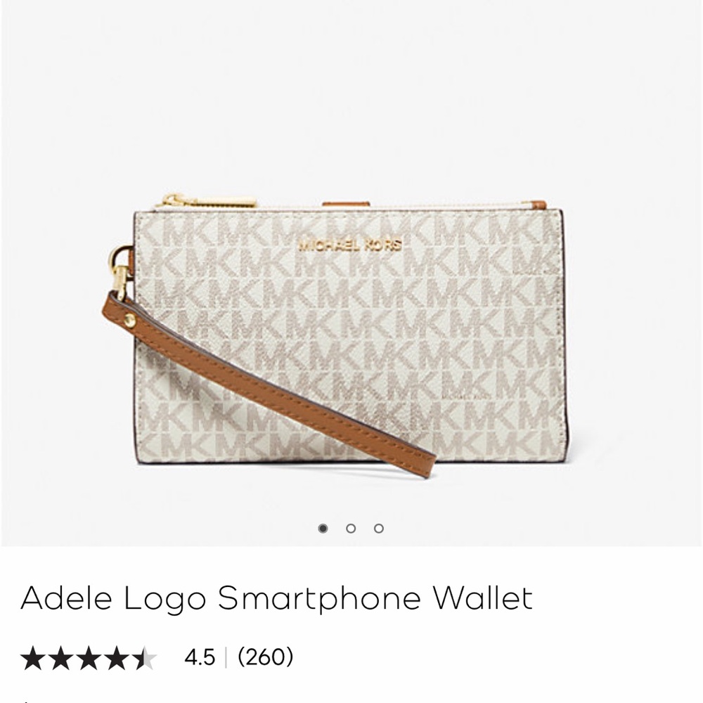 Adele logo smartphone wallet 
Michael kors